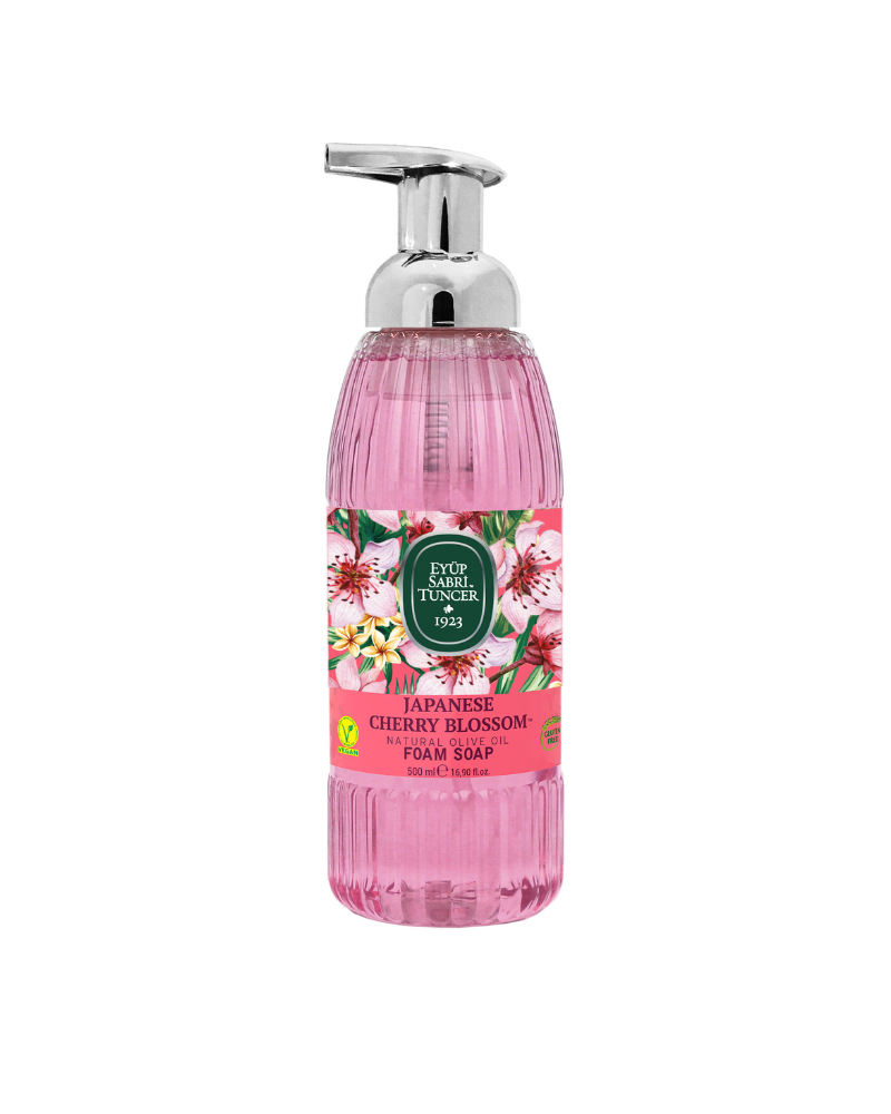 1 Japanese Cherry Blossom Foam Soap with Natural Olive Oil 500 ML - Image 1